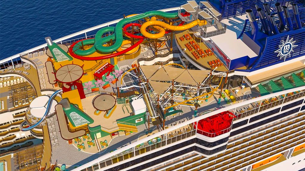 Круїзний лайнер MSC World Asia у Середземному морі